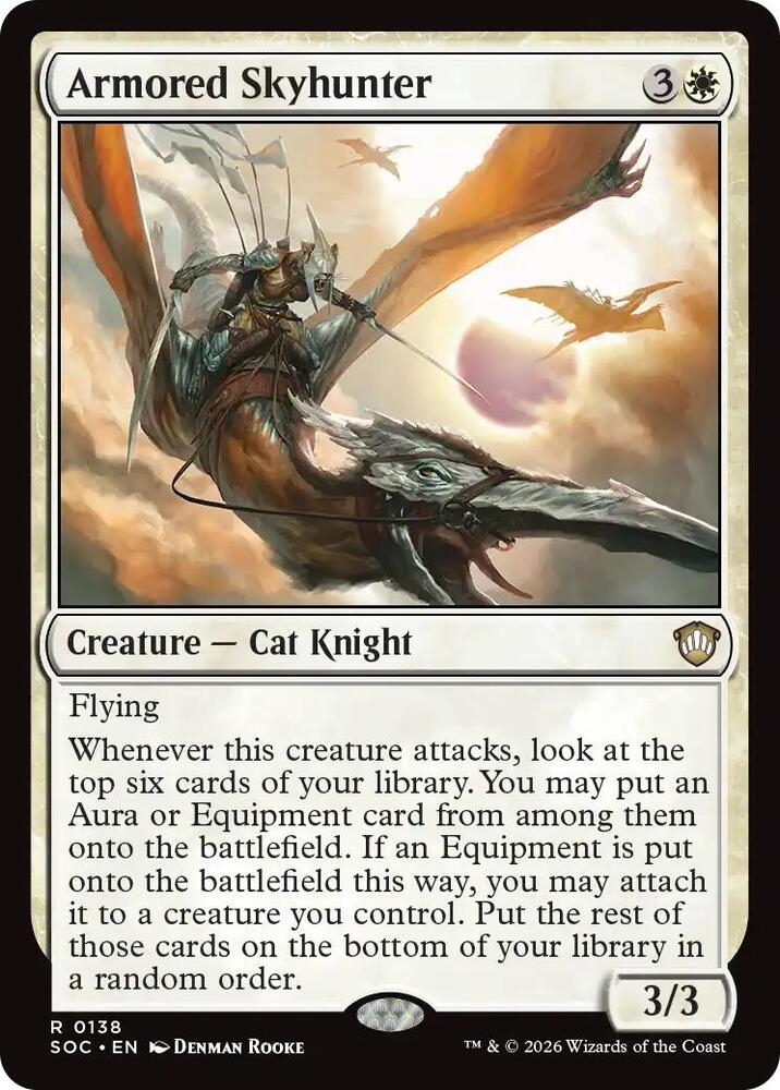 Armored Skyhunter [Commander: Secrets of Strixhaven] 138