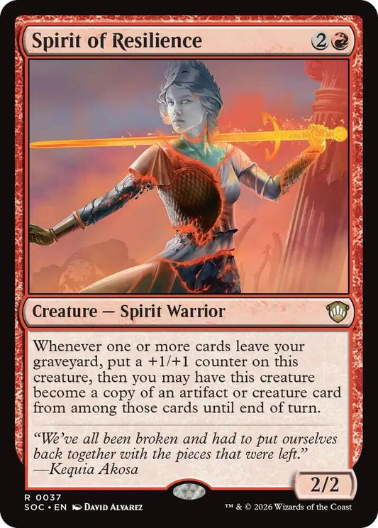 Spirit of Resilience [Commander: Secrets of Strixhaven] 37