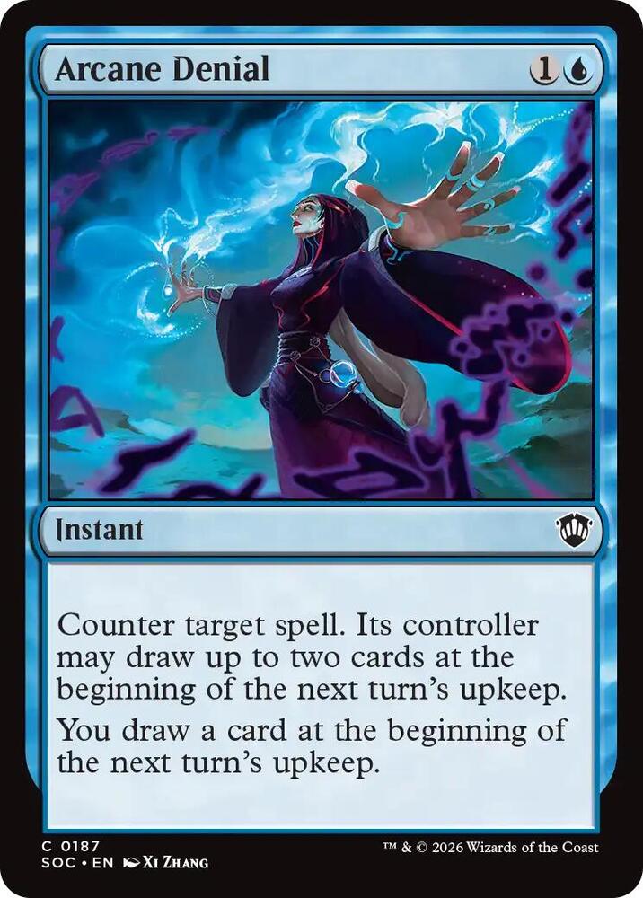 Arcane Denial [Commander: Secrets of Strixhaven] 187