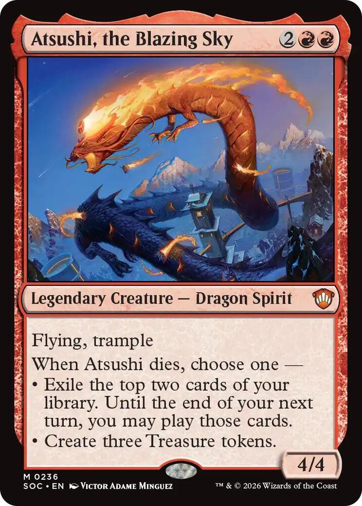 Atsushi, the Blazing Sky [Commander: Secrets of Strixhaven] 236