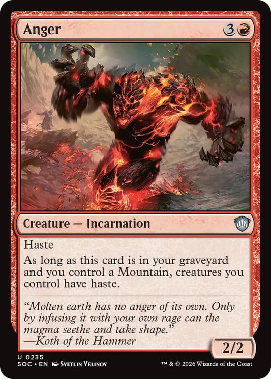 Anger [Commander: Secrets of Strixhaven] 235