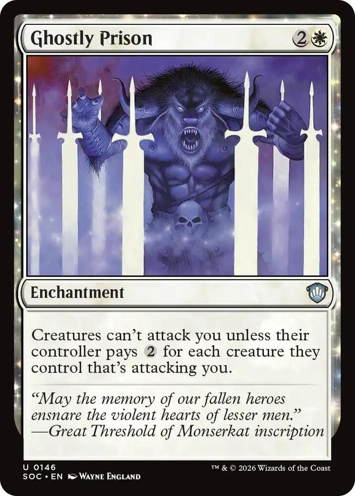 Ghostly Prison [Commander: Secrets of Strixhaven] 146