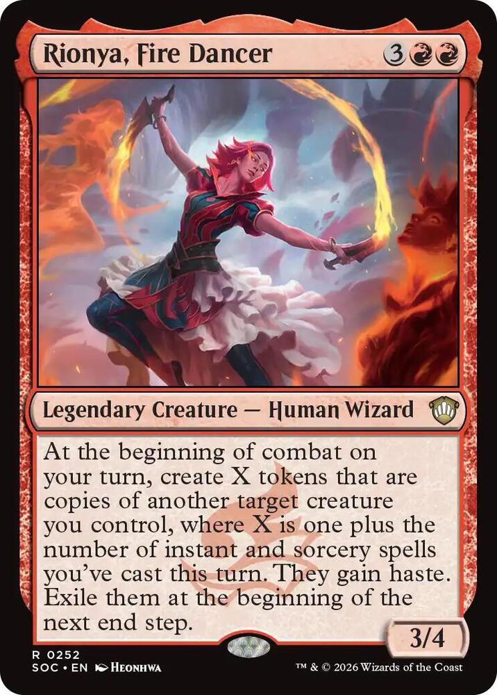 Rionya, Fire Dancer [Commander: Secrets of Strixhaven] 252