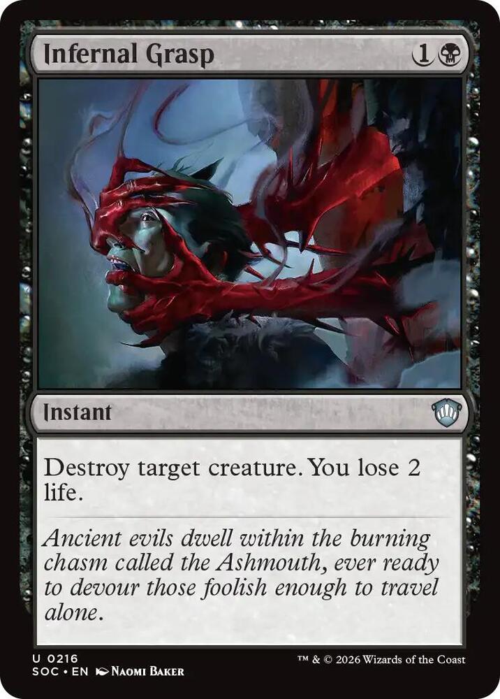 Infernal Grasp [Commander: Secrets of Strixhaven] 216
