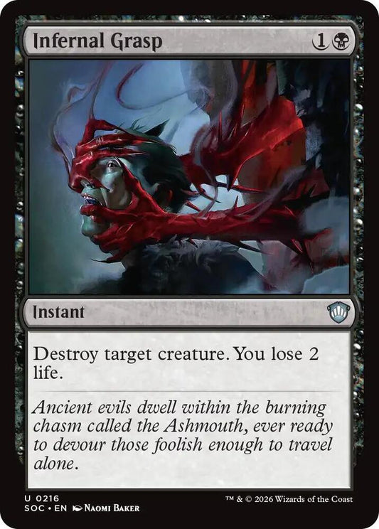 Infernal Grasp [Commander: Secrets of Strixhaven] 216