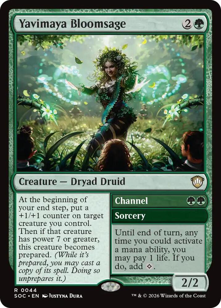 Yavimaya Bloomsage [Commander: Secrets of Strixhaven] 44