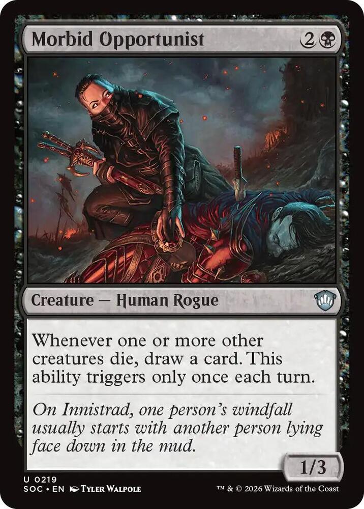 Morbid Opportunist [Commander: Secrets of Strixhaven] 219