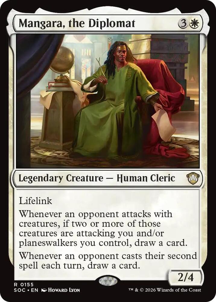 Mangara, the Diplomat [Commander: Secrets of Strixhaven] 155