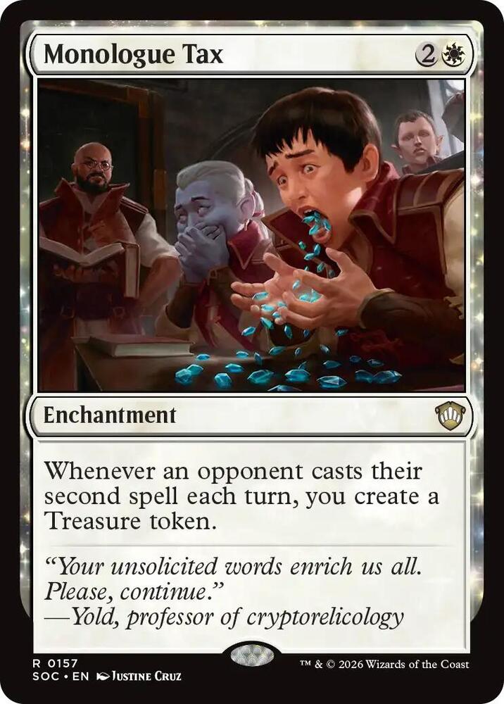 Monologue Tax [Commander: Secrets of Strixhaven] 157