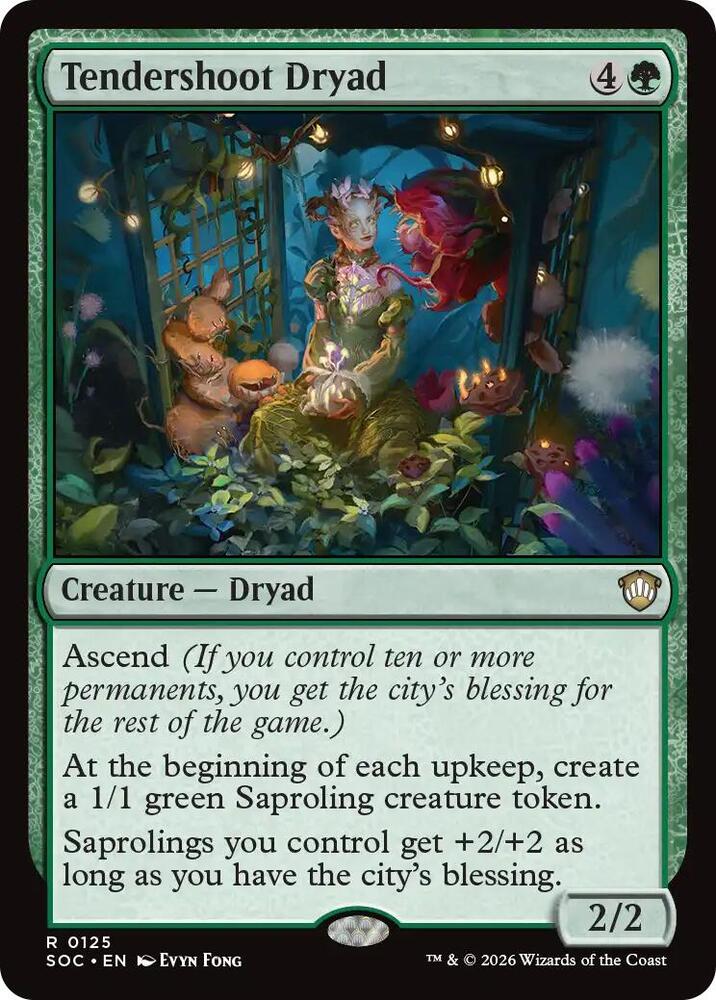 Tendershoot Dryad [Commander: Secrets of Strixhaven] 125