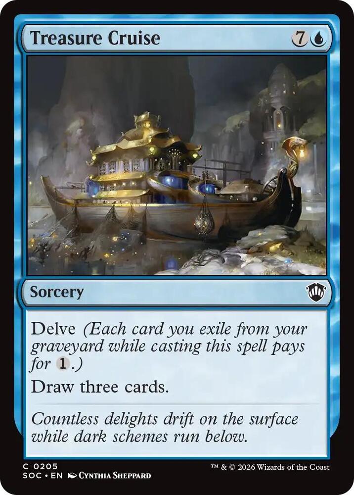 Treasure Cruise [Commander: Secrets of Strixhaven] 205