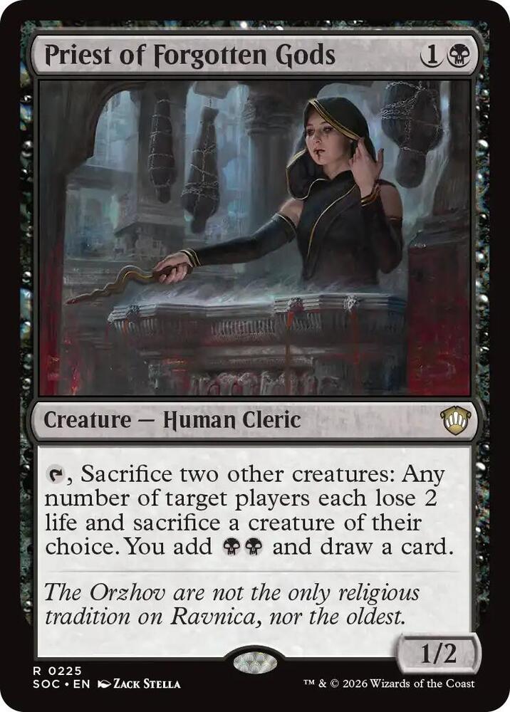 Priest of Forgotten Gods [Commander: Secrets of Strixhaven] 225