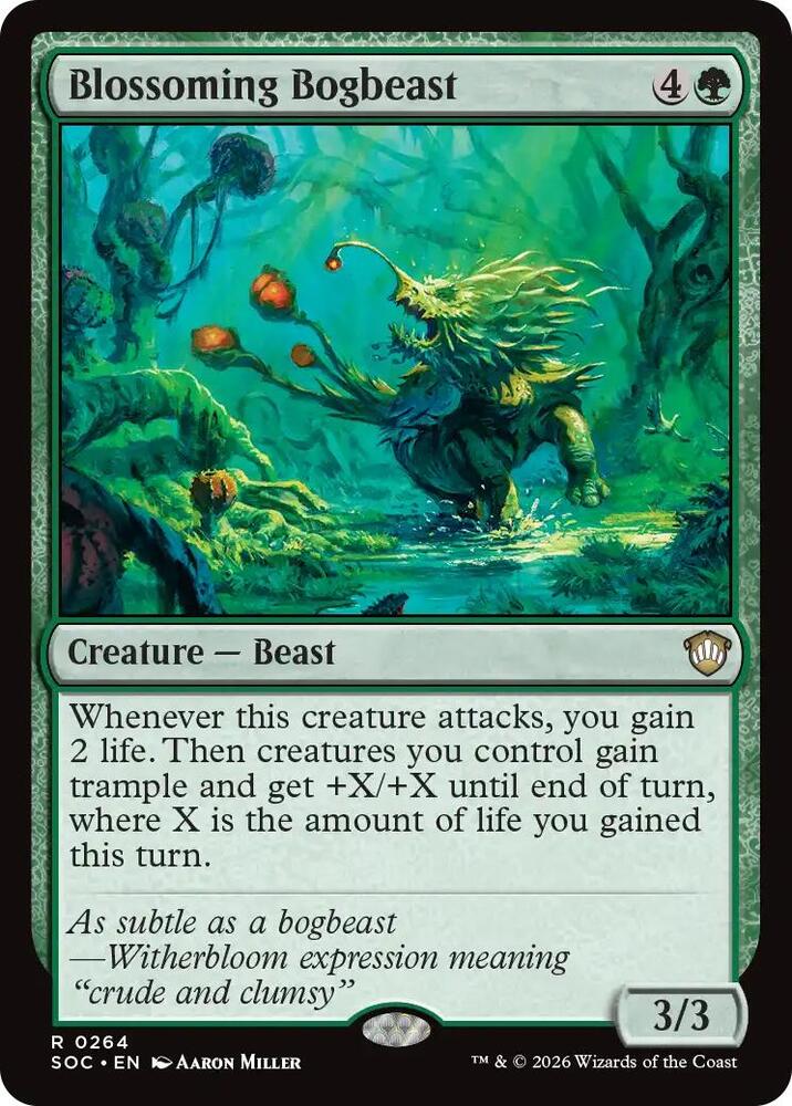 Blossoming Bogbeast [Commander: Secrets of Strixhaven] 264