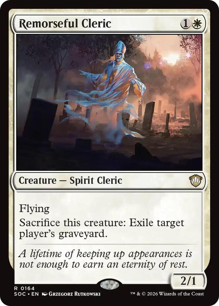 Remorseful Cleric [Commander: Secrets of Strixhaven] 164