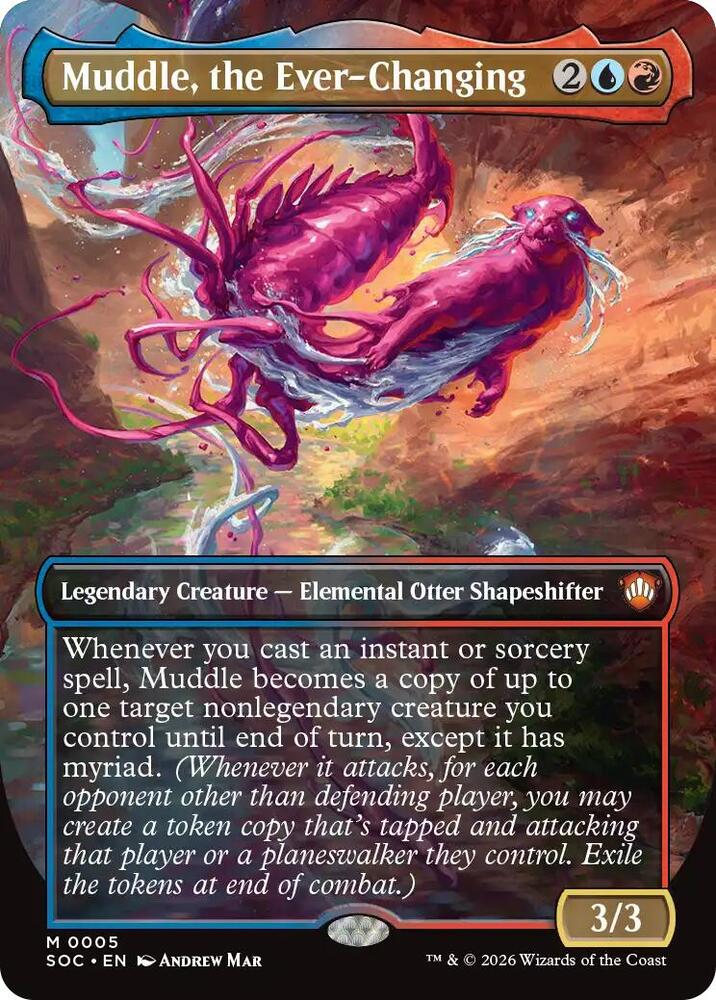 Muddle, the Ever-Changing (Borderless) [Commander: Secrets of Strixhaven] 5