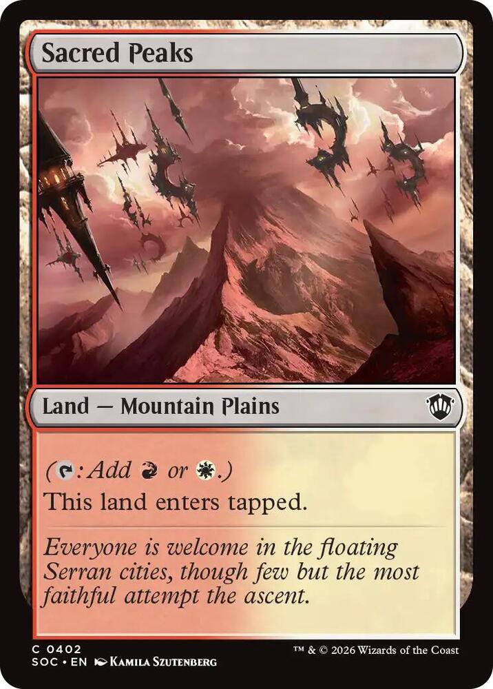 Sacred Peaks [Commander: Secrets of Strixhaven] 402