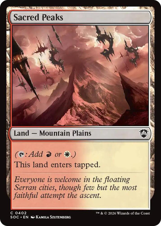 Sacred Peaks [Commander: Secrets of Strixhaven] 402