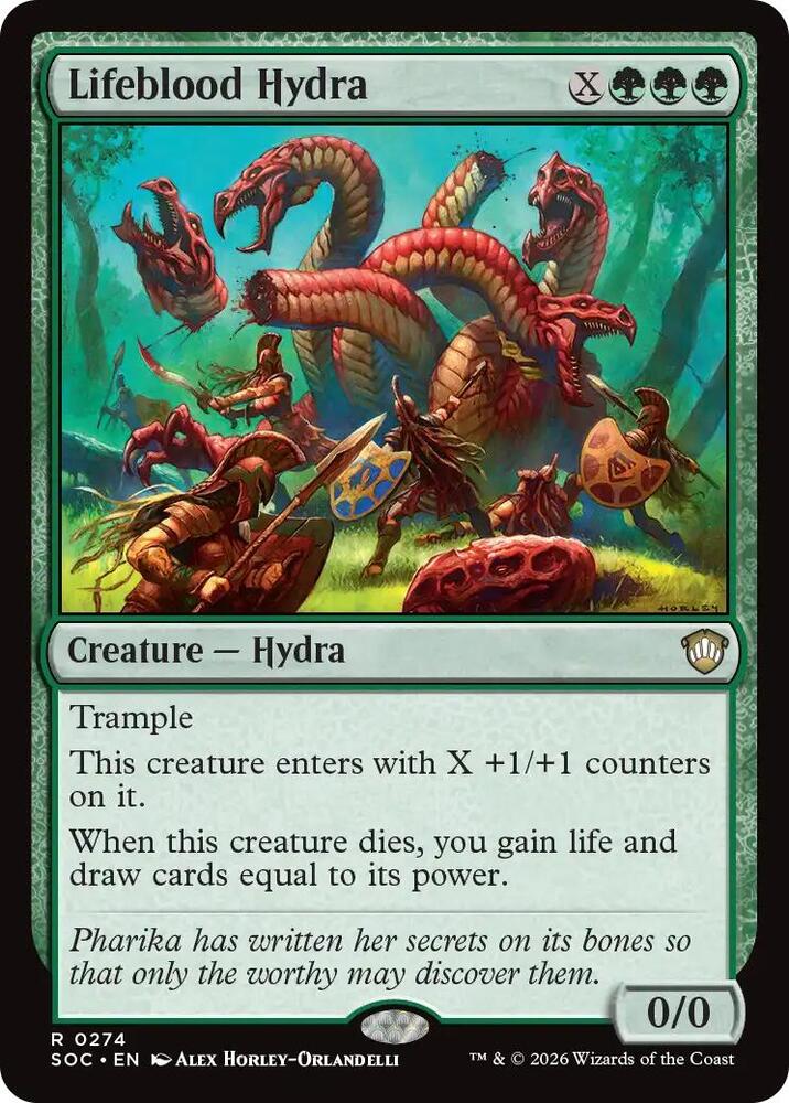 Lifeblood Hydra [Commander: Secrets of Strixhaven] 274