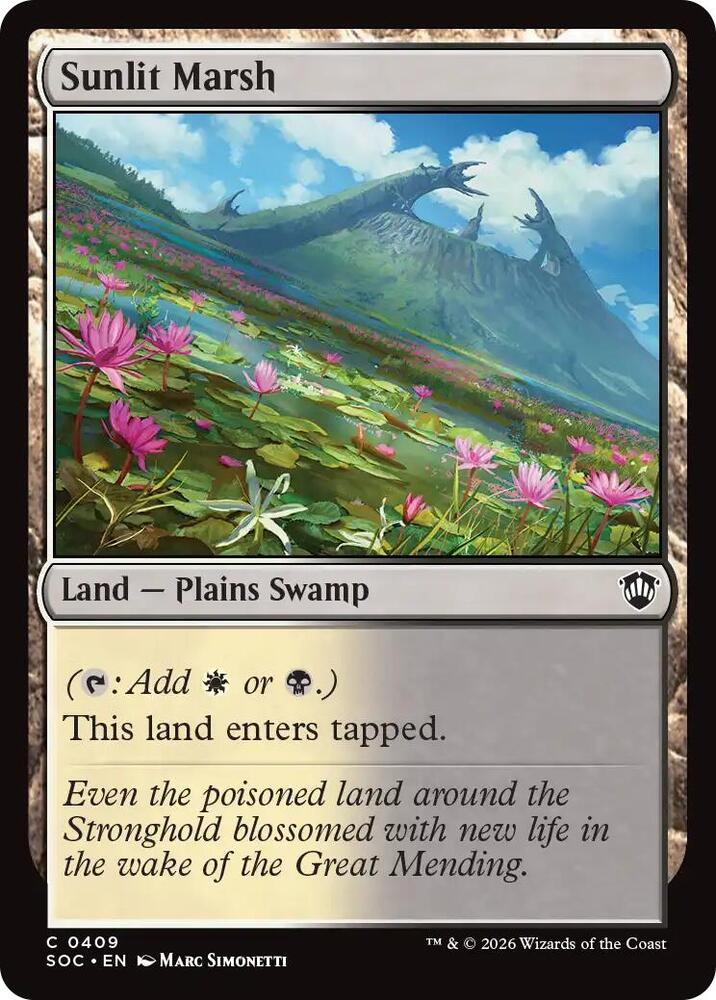 Sunlit Marsh [Commander: Secrets of Strixhaven] 409