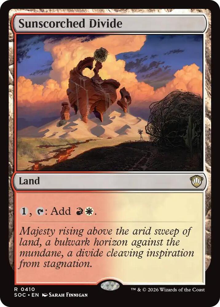 Sunscorched Divide [Commander: Secrets of Strixhaven] 410