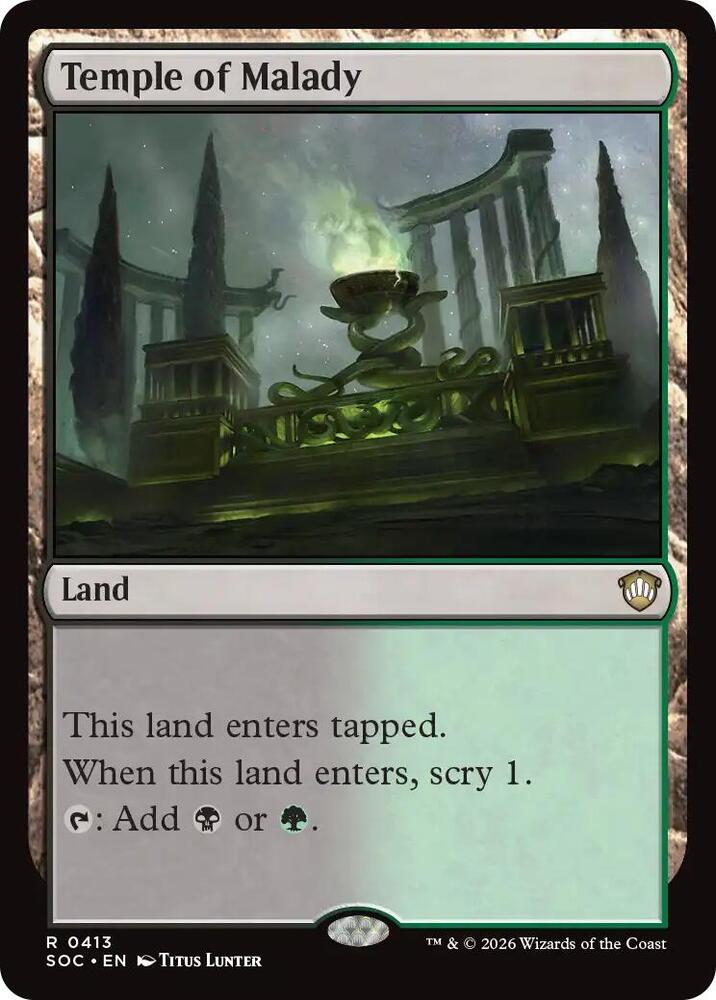 Temple of Malady [Commander: Secrets of Strixhaven] 413