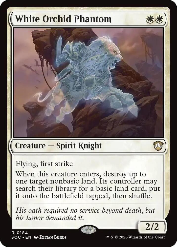 White Orchid Phantom [Commander: Secrets of Strixhaven] 184