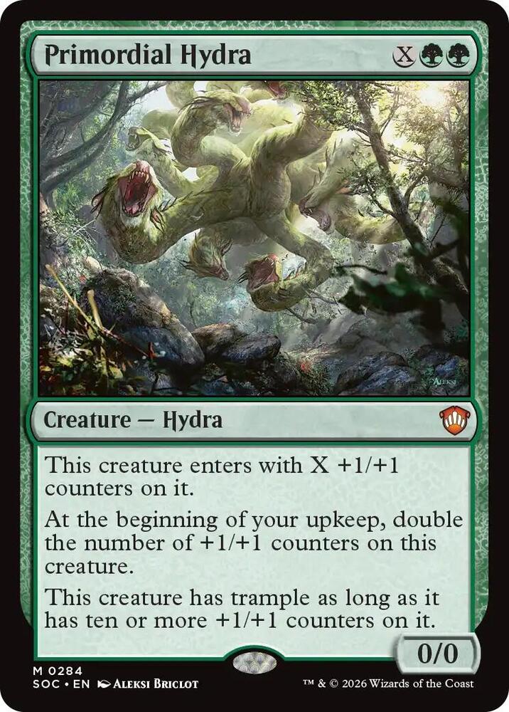 Primordial Hydra [Commander: Secrets of Strixhaven] 284