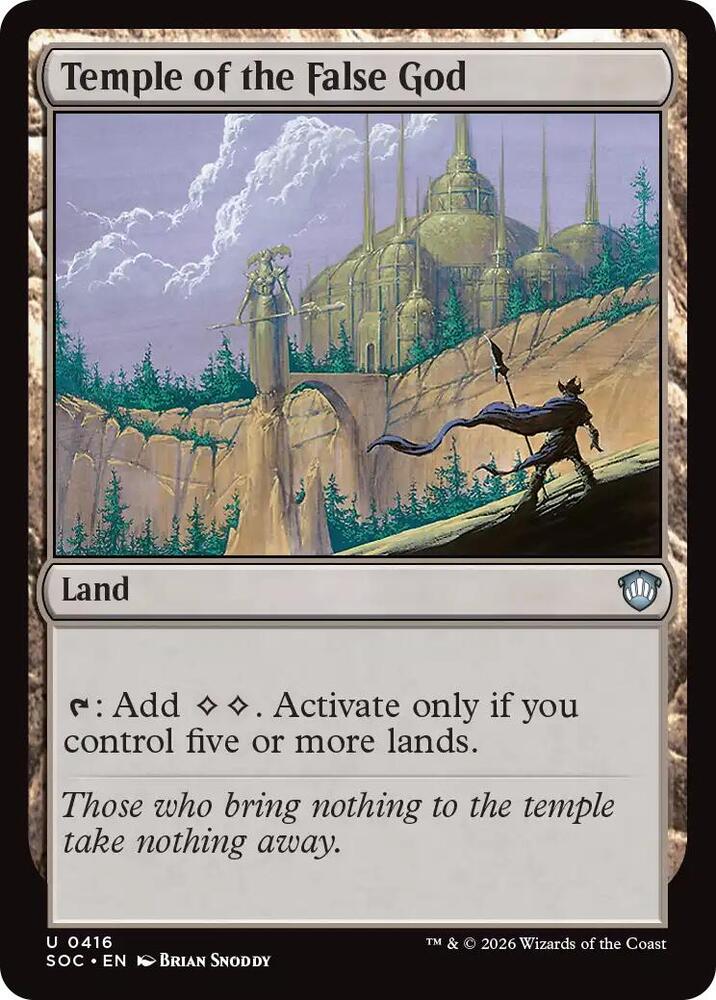Temple of the False God [Commander: Secrets of Strixhaven] 416