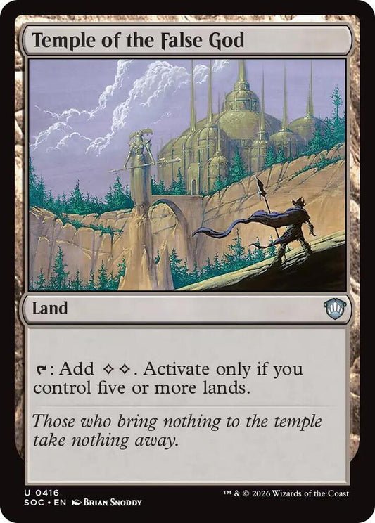 Temple of the False God [Commander: Secrets of Strixhaven] 416