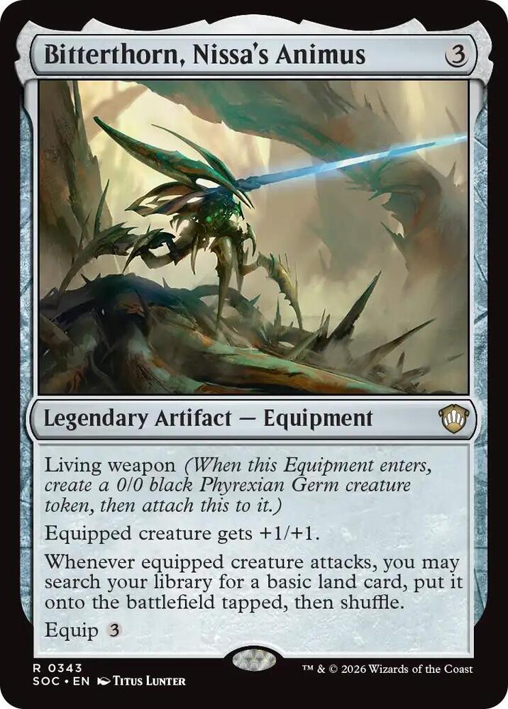 Bitterthorn, Nissa's Animus [Commander: Secrets of Strixhaven] 343