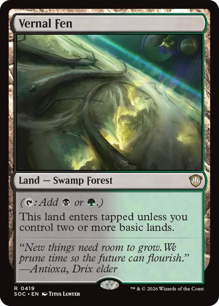 Vernal Fen [Commander: Secrets of Strixhaven] 419