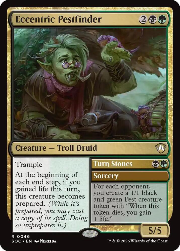 Eccentric Pestfinder [Commander: Secrets of Strixhaven] 46