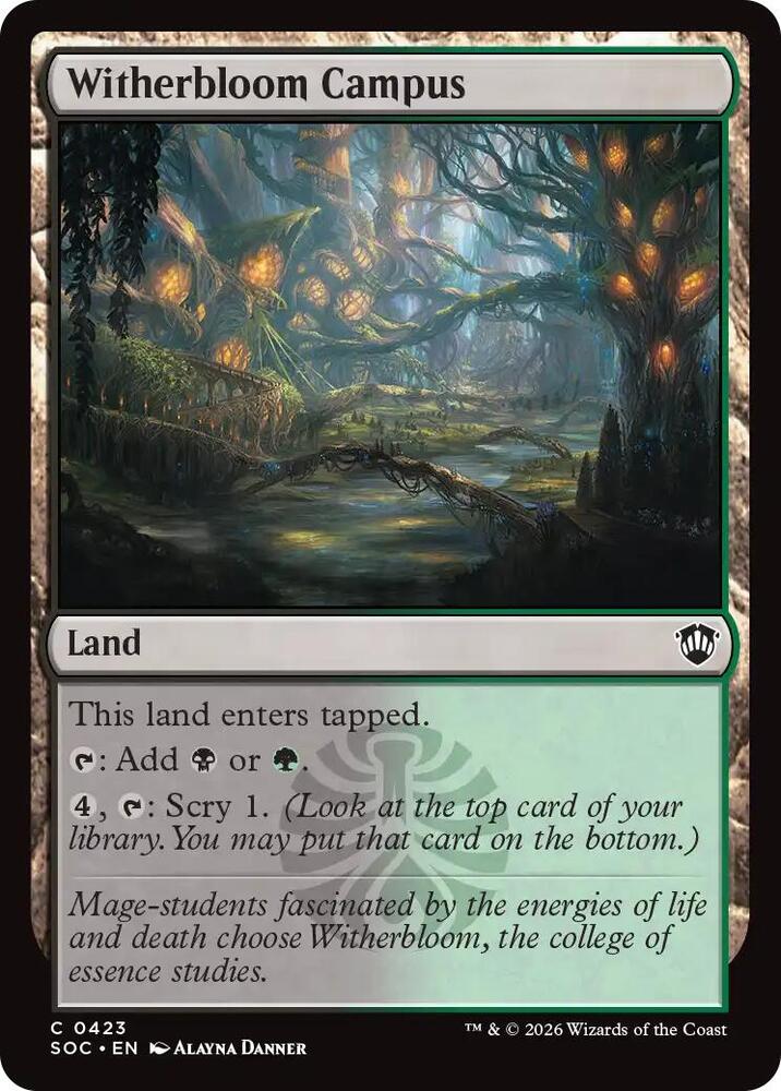 Witherbloom Campus [Commander: Secrets of Strixhaven] 423
