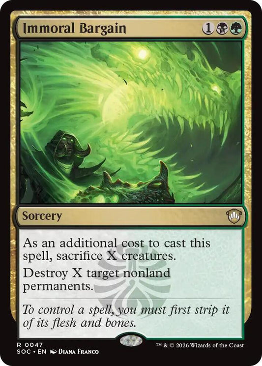 Immoral Bargain [Commander: Secrets of Strixhaven] 47