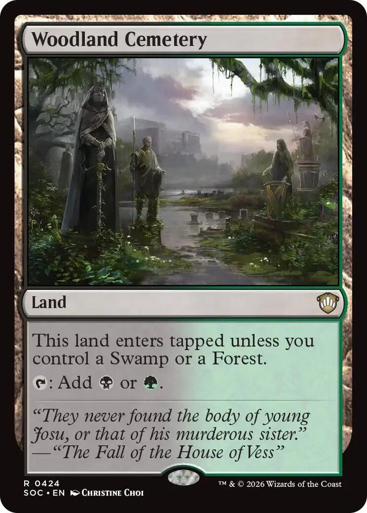 Woodland Cemetery [Commander: Secrets of Strixhaven] 424