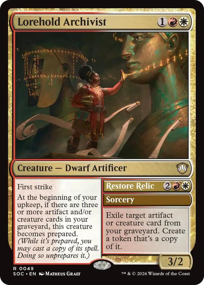 Lorehold Archivist [Commander: Secrets of Strixhaven] 49