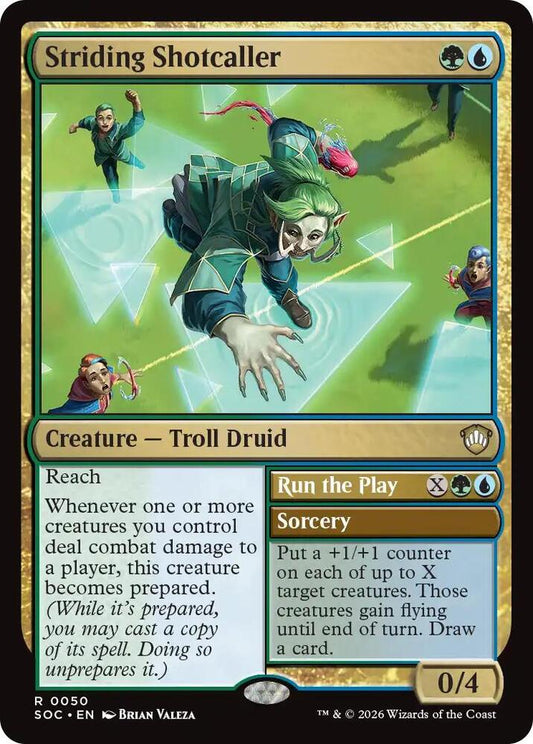 Striding Shotcaller [Commander: Secrets of Strixhaven] 50