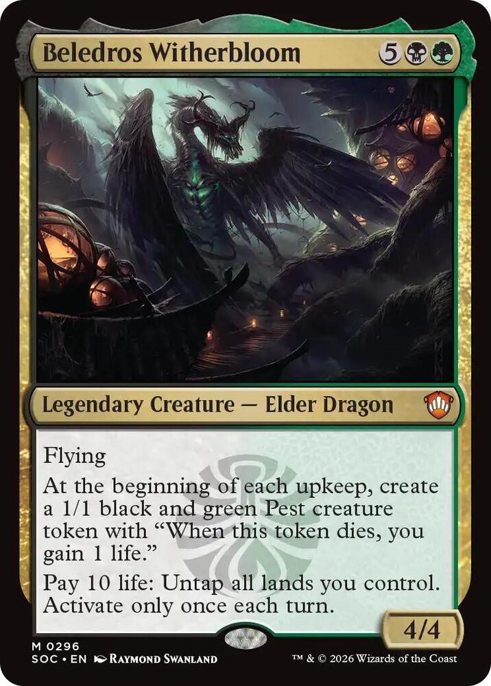 Beledros Witherbloom [Commander: Secrets of Strixhaven] 296