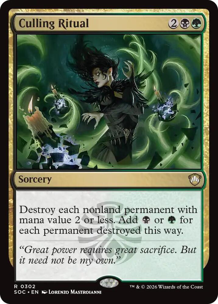 Culling Ritual [Commander: Secrets of Strixhaven] 302