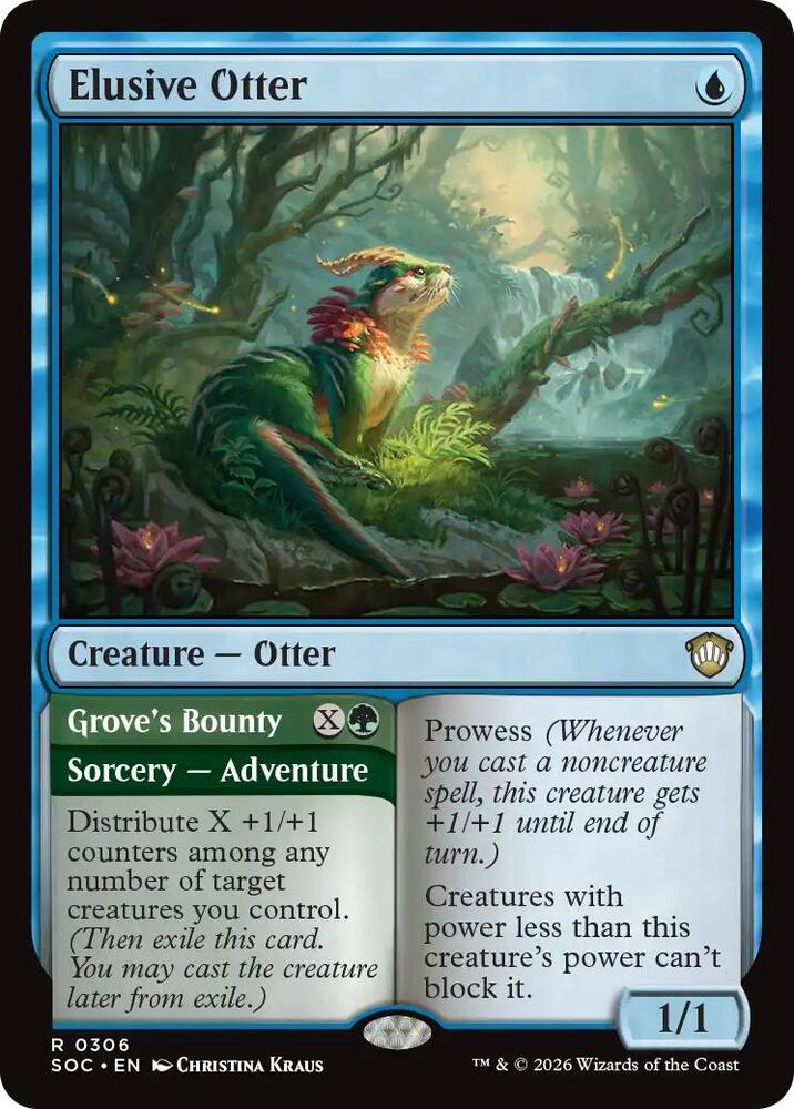 Elusive Otter [Commander: Secrets of Strixhaven] 306