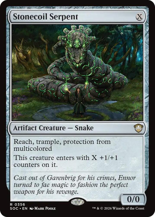 Stonecoil Serpent [Commander: Secrets of Strixhaven] 356