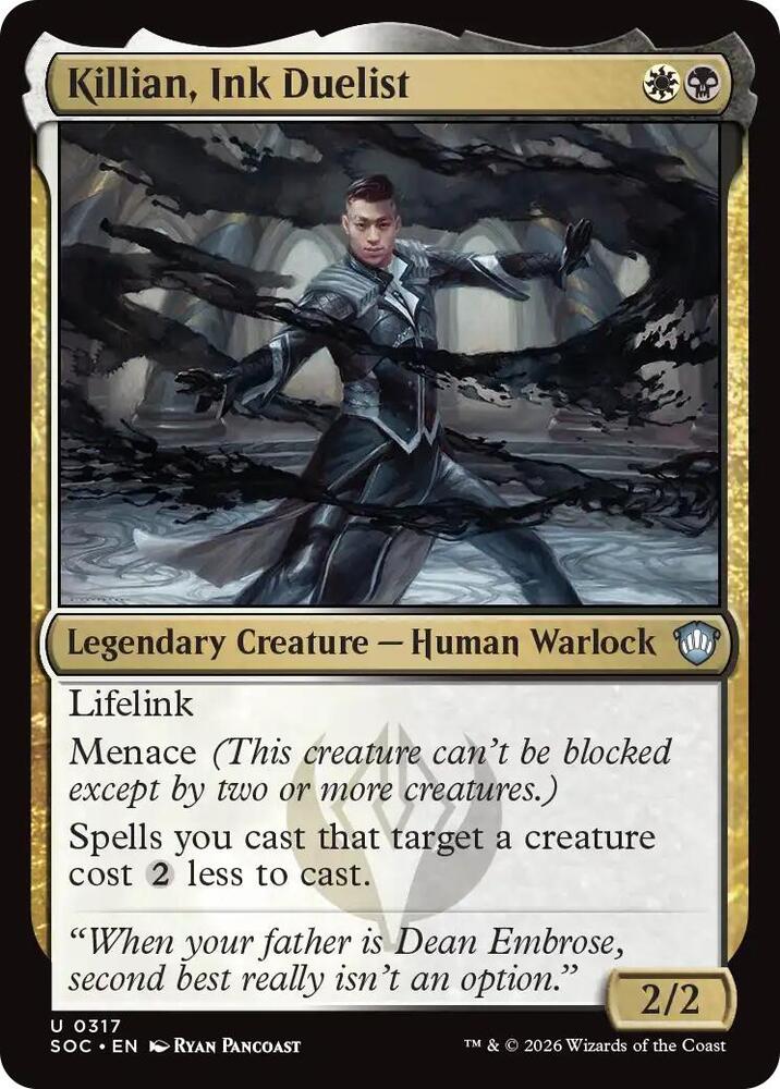 Killian, Ink Duelist [Commander: Secrets of Strixhaven] 317