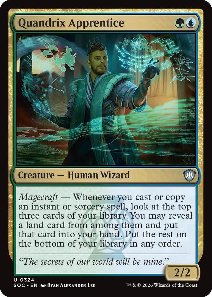 Quandrix Apprentice [Commander: Secrets of Strixhaven] 324