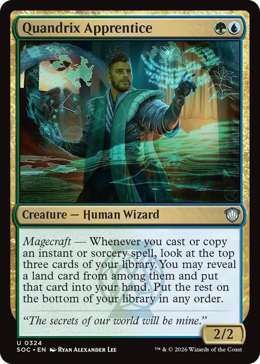 Quandrix Apprentice [Commander: Secrets of Strixhaven] 324