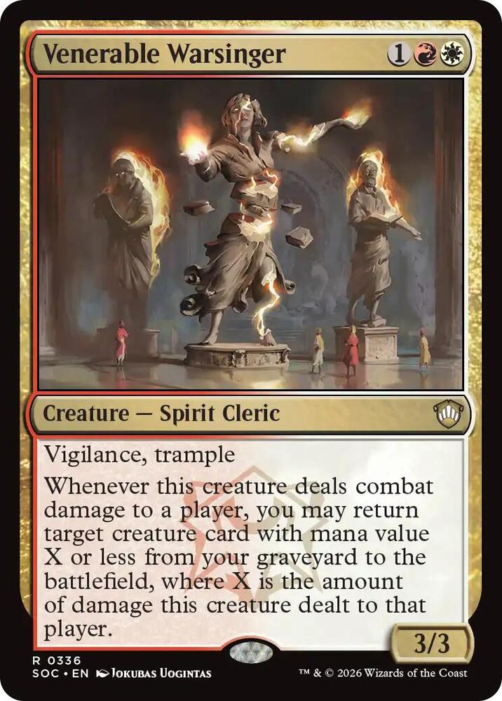 Venerable Warsinger [Commander: Secrets of Strixhaven] 336