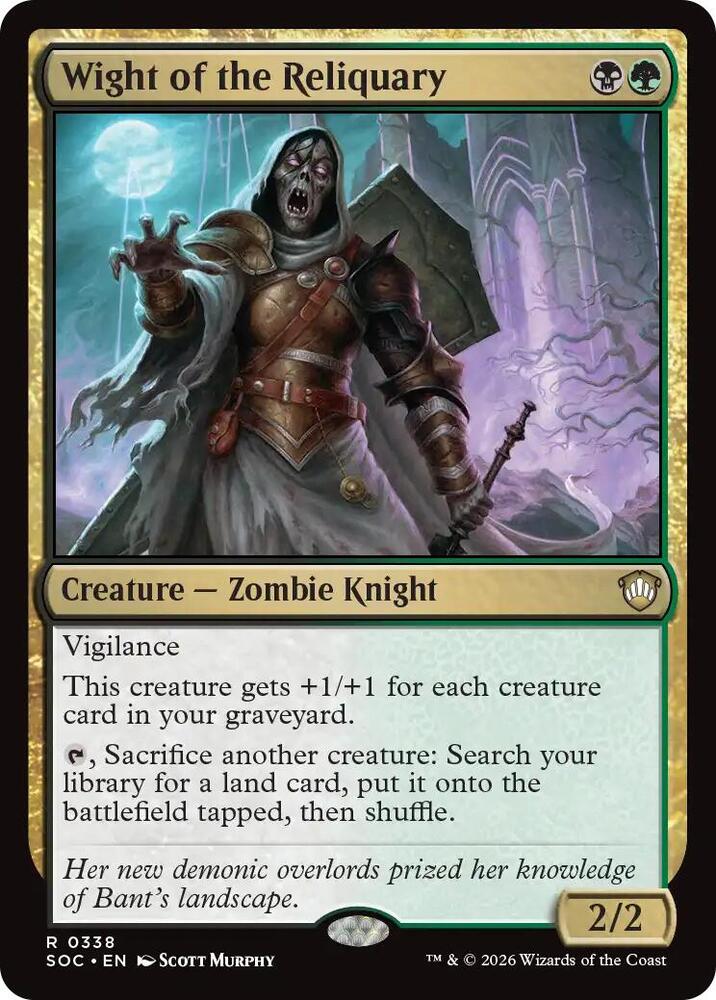 Wight of the Reliquary [Commander: Secrets of Strixhaven] 338