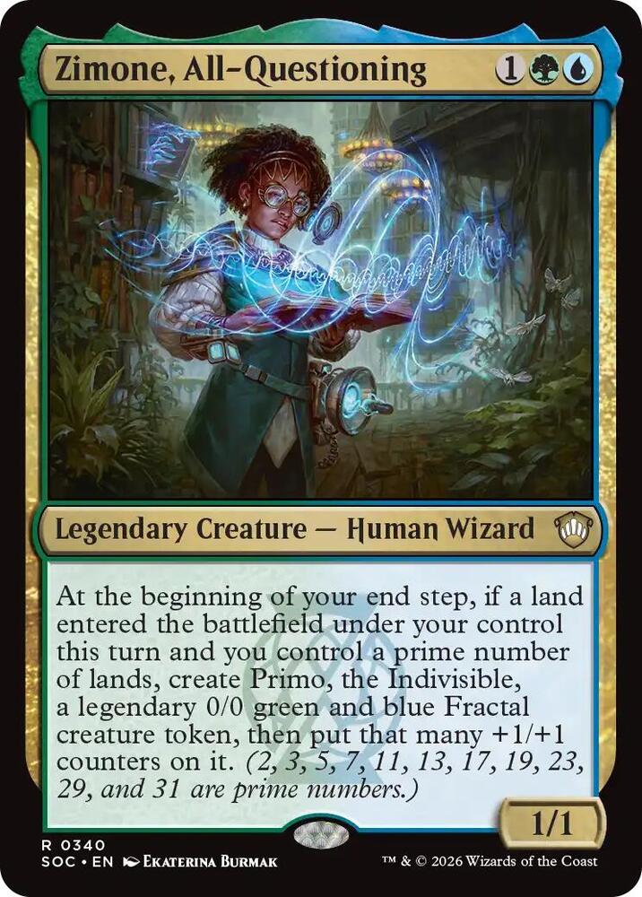 Zimone, All-Questioning [Commander: Secrets of Strixhaven] 340