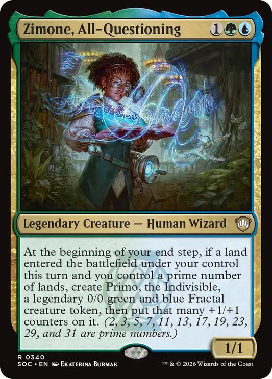 Zimone, All-Questioning [Commander: Secrets of Strixhaven] 340