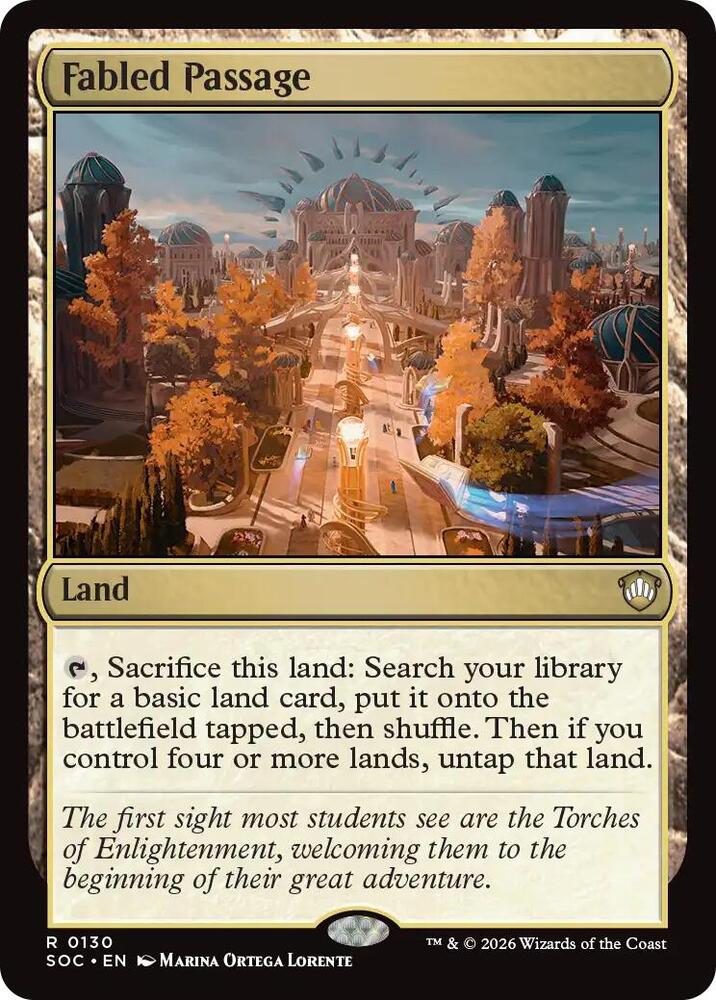 Fabled Passage [Commander: Secrets of Strixhaven] 130