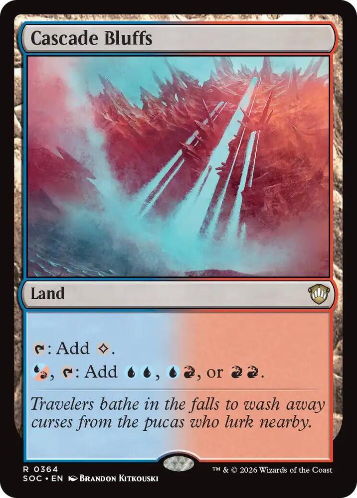 Cascade Bluffs [Commander: Secrets of Strixhaven] 364